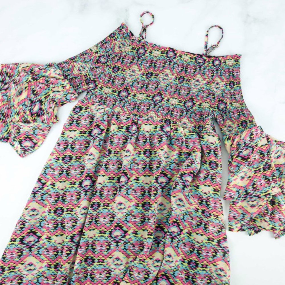 Kidpik Geo Smock Dress